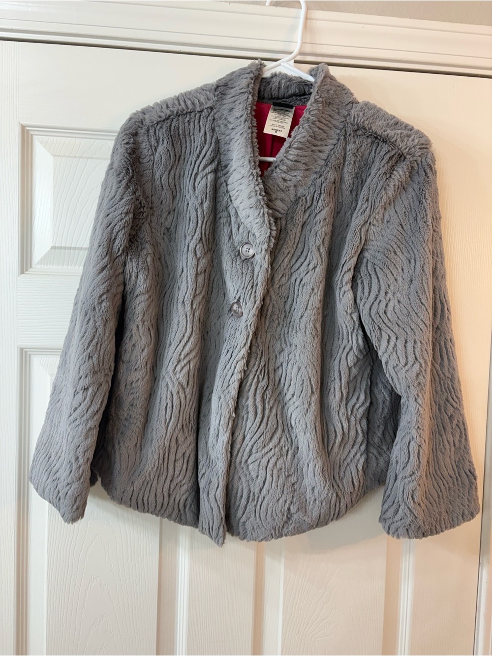 Patagonia Pelage Cozy Women's Gray Faux Fur Jacket Medium W’s Snow Winter Coat